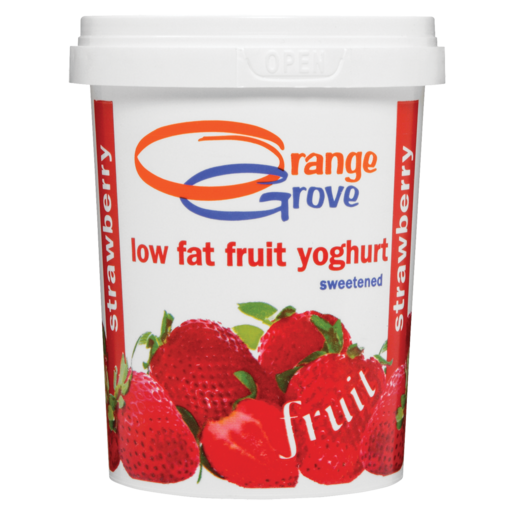 Orange Grove Low Fat Strawberry Fruit Yoghurt 500ml