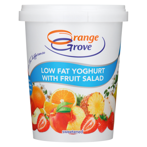 Orange Grove Fruit Salad Low Fat Sweetened Yoghurt 500ml