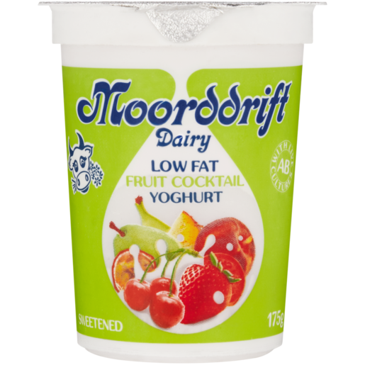 Moorddrift Dairy Fruit Cocktail Low Fat Yoghurt 175g