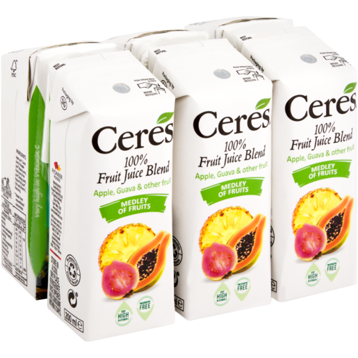Ceres Medley Of Fruit Juice Pack 6 x 200ml