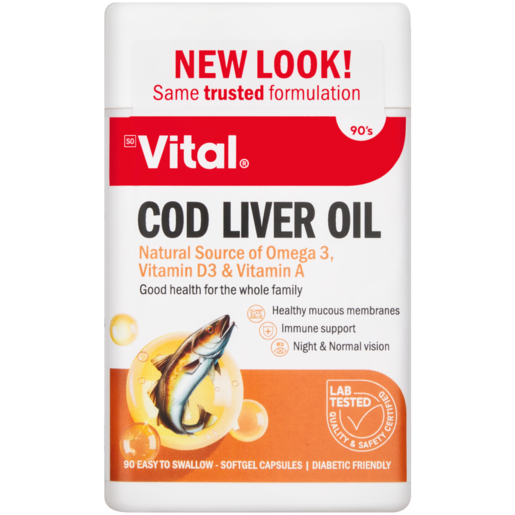 Vital Cod Liver Oil Capsules 60 Pack