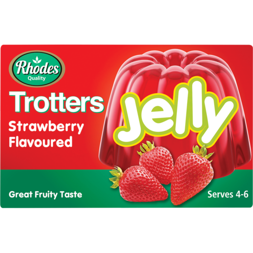 Rhodes Trotters Strawberry Flavoured Jelly 40g