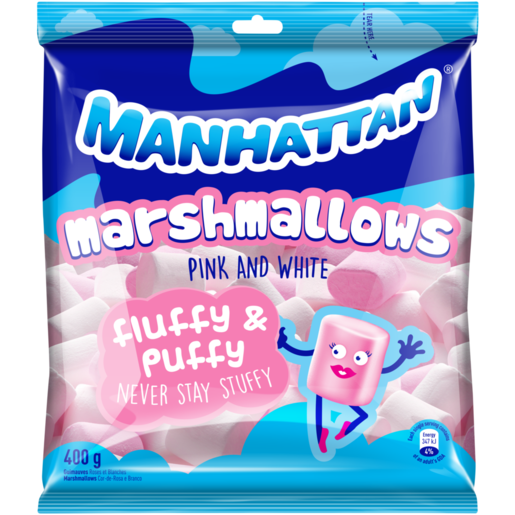 Manhattan Pink & White Marshmallows 400g 