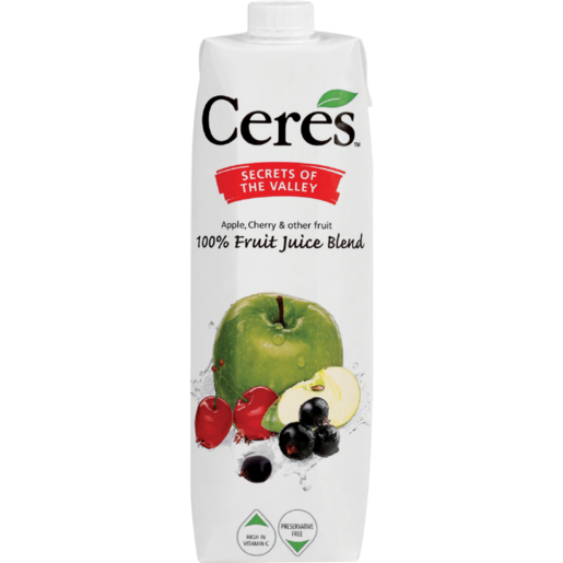 Ceres 100% Secrets Of The Valley Fruit Juice Blend 1L