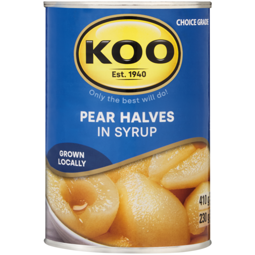 KOO Pear Halves in Syrup 410g