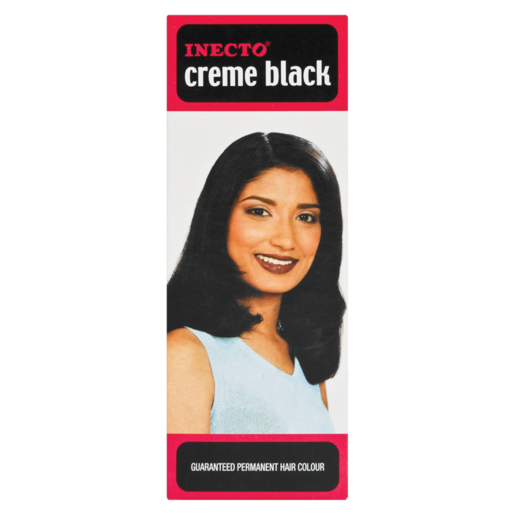 Inecto Crème Black Permanent Hair Colouring Kit 50ml
