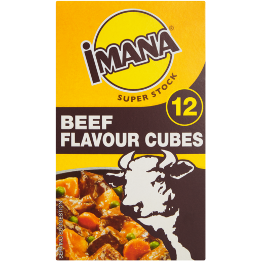 Imana Super Stock Beef Flavoured Cubes 12 Pack