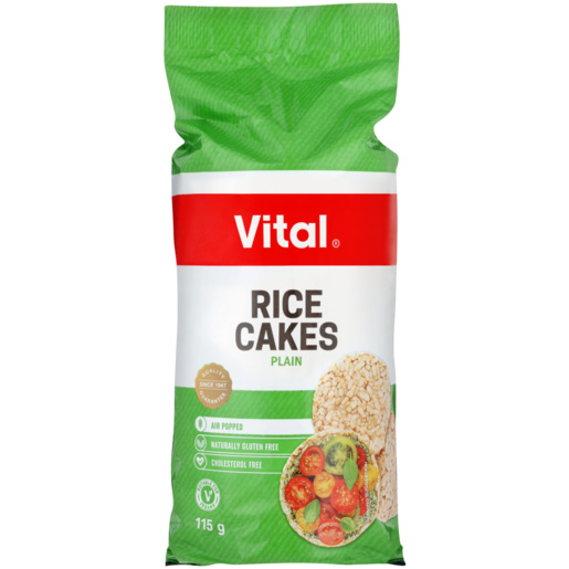 Vital Plain Rice Cakes Bag 115g