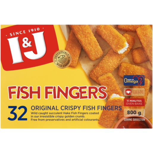I&J Frozen Fish Fingers 800g