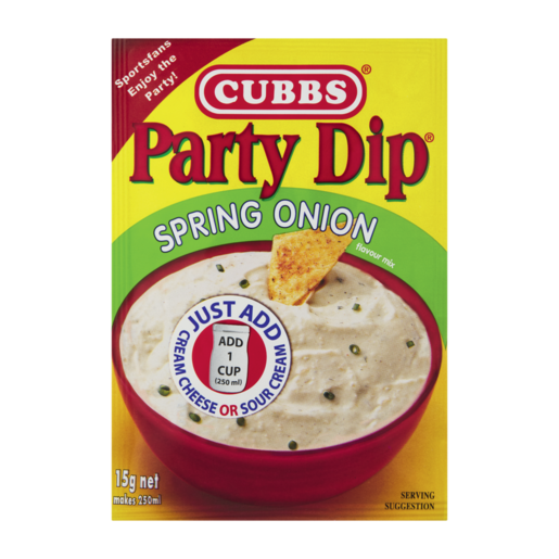 Cubbs Party Dip Spring Onion Flavour Mix 15g