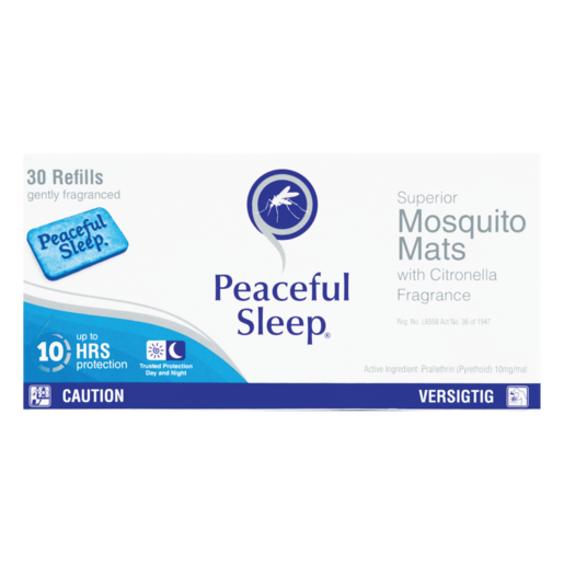 Peaceful Sleep Superior Mosquito Repellent Mat Refills 30 Pack