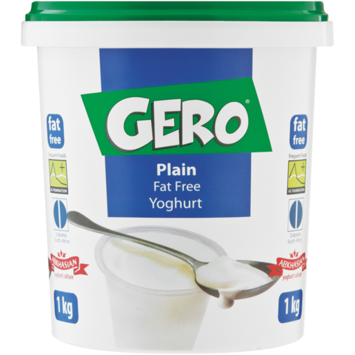 Gero Plain Fat Free Yoghurt 1L