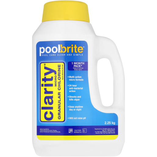 PoolBrite Clarity Granular Chlorine 2.25kg