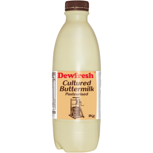 Dewfresh Pasteurised Cultured Buttermilk 1kg