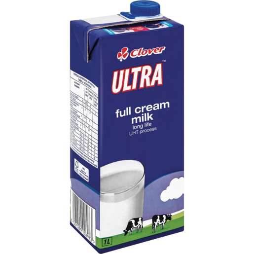 Clover Ultra UHT Long Life Full Cream Milk Carton 1L