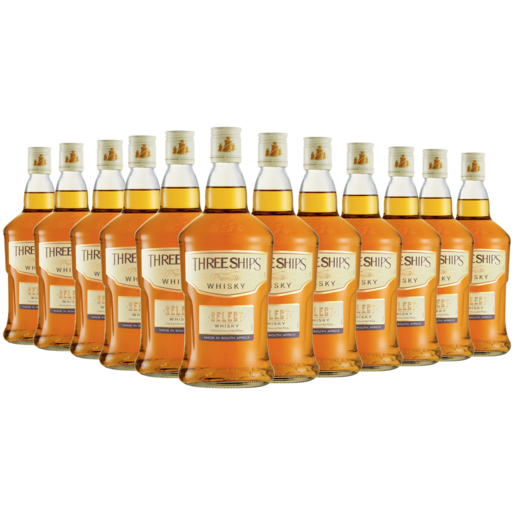 Three Ships Whisky Select Bottles 12 x 750ml