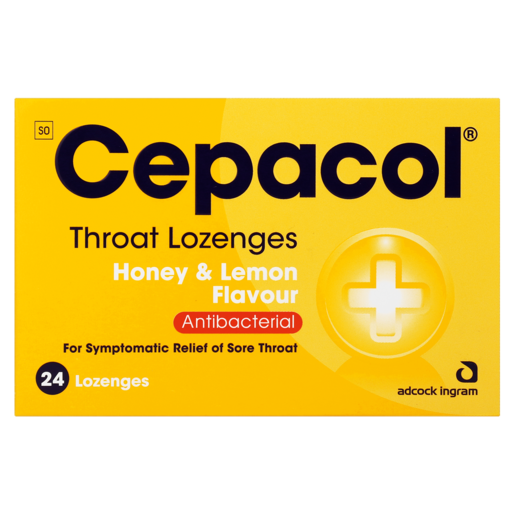 Cepacol Honey & Lemon Flavoured Lozenges 24 Pack