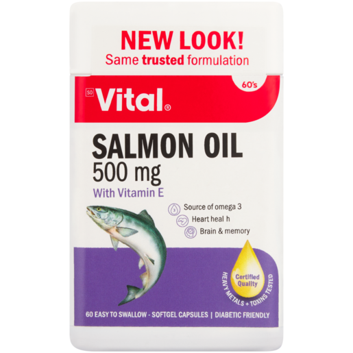 Vital Salmon Oil Softgel Capsules 60 Pack