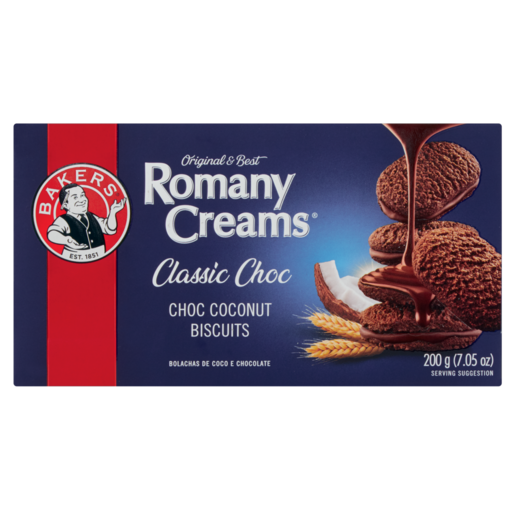 Bakers Romany Creams Classic Chocolate Biscuits 200g