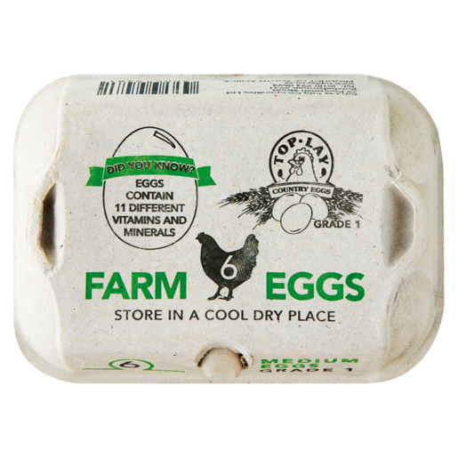 Top Lay Medium Eggs 6 Pack