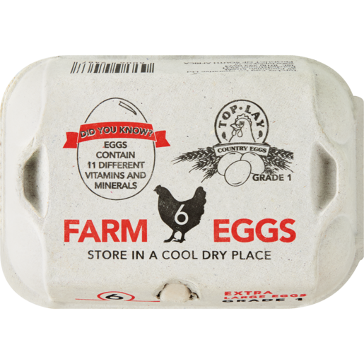 Top Lay Extra Large Eggs 6 Pack