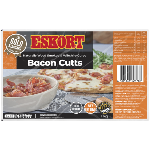 Eskort Wood Smoked Bacon Cuts 1kg