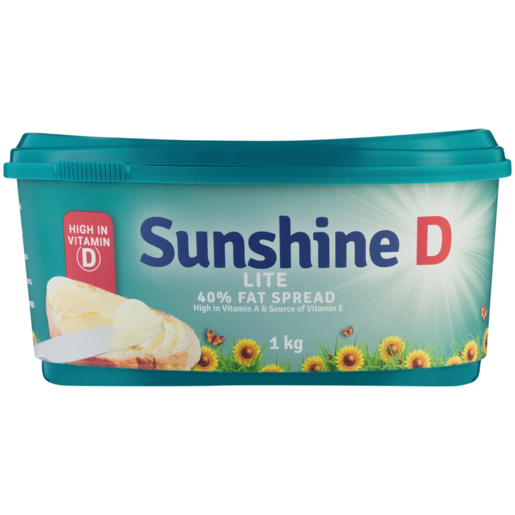 Sunshine D 40% Lite Fat Spread 1kg 