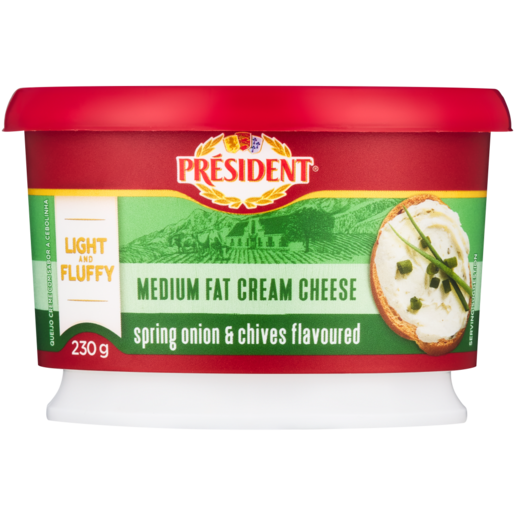 Président Spring Onion & Chives Medium Fat Cream Cheese 230g