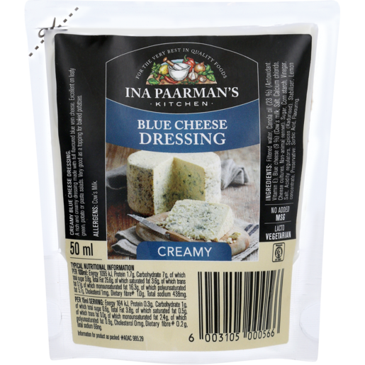 Ina Paarman Creamy Blue Cheese Flavoured Dressing 50ml