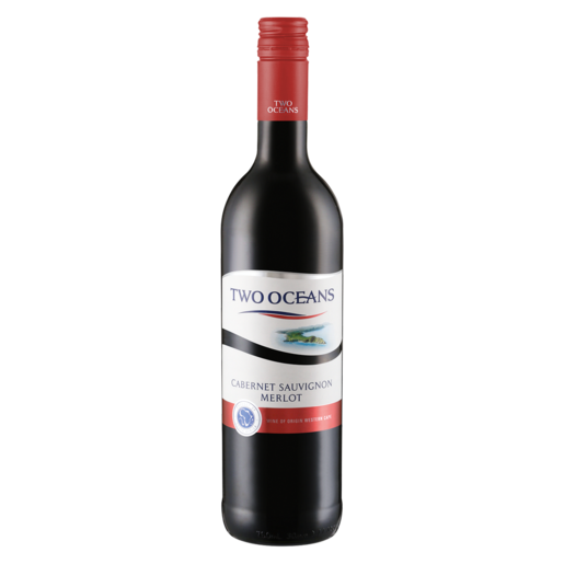 Two Oceans Cabernet Sauvignon Merlot Red Wine Bottle 750ml