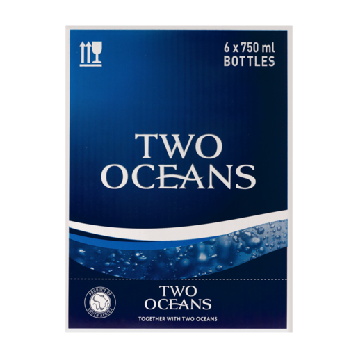 Two Oceans Cabernet Sauvignon Merlot Red Wine Bottles 6 x 750ml