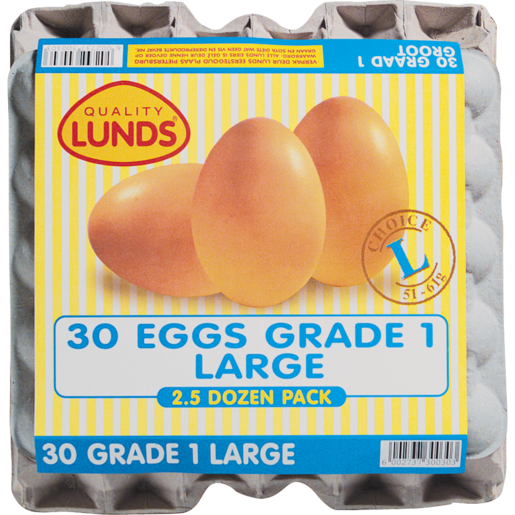 Lunds Large Eggs 30 Pack