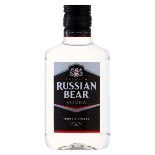 Russian Bear Triple Distilled Vodka Bottle 200ml