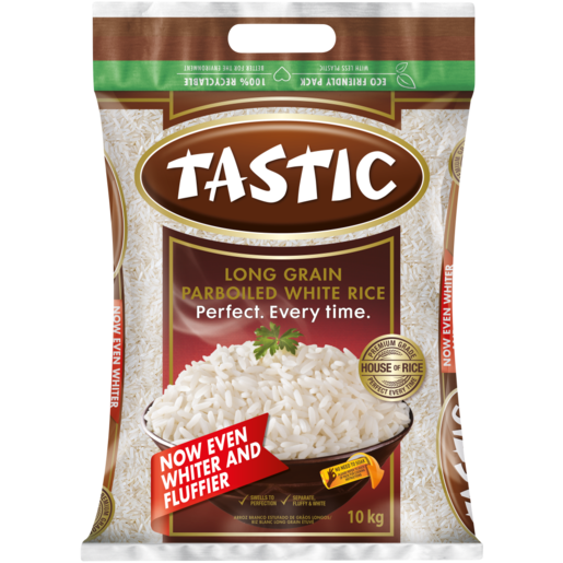 Tastic Long Grain Parboiled White Rice 10kg