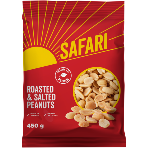 Safari Roasted & Salted Peanuts 450g 