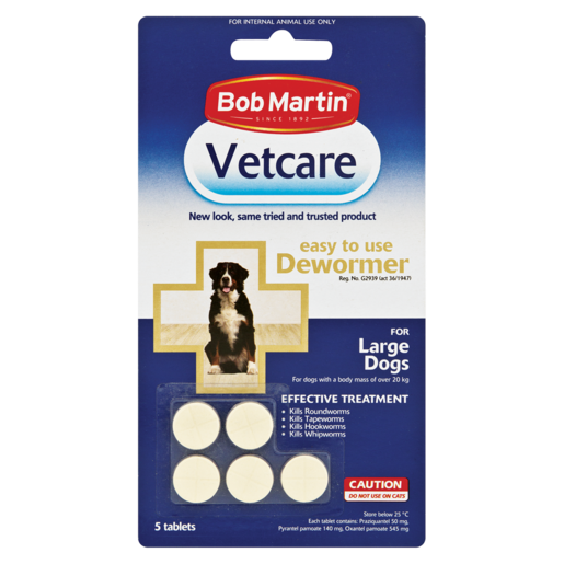 Bob Martin Large Dog Dewormer 5 Pack