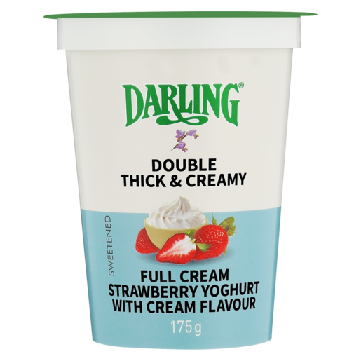 Darling Full Cream Strawberry Flavoured Yoghurt 175g