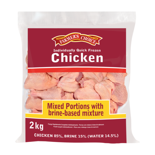 Farmer's Choice Individually Quick Frozen Mixed Chicken Portions 2kg