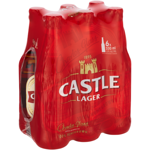 Castle Lager Beer Bottles 6 x 330ml