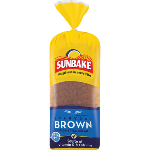 Sunbake Everyday Brown Farmstyle Bread 700g