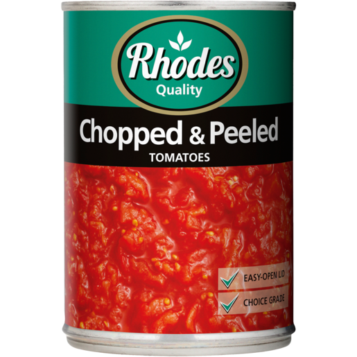 Rhodes Quality Chopped & Peeled Tomatoes 410g