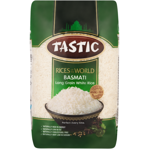 Tastic Rices Of The World Basmati Aromatic Indian Rice 2kg