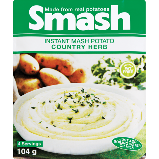 Smash Country Herb Instant Mash Potato 104g