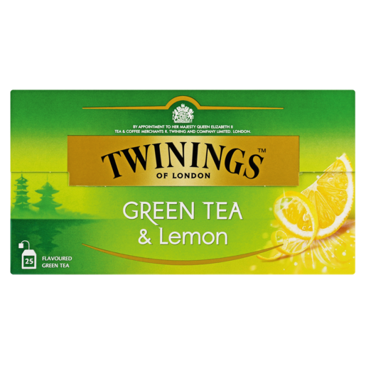 Twinings Green Tea Flavoured Lemon Tea 25 Pack