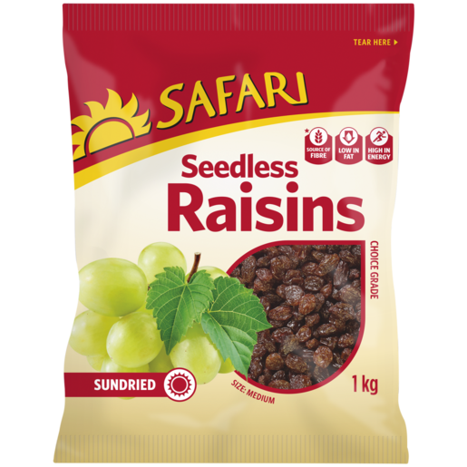 SAFARI Dried Seedless Raisins 1kg
