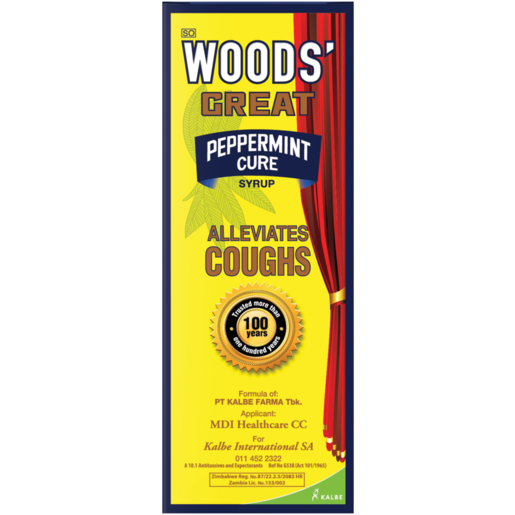 Woods Great Peppermint Cure Cough Syrup 50ml 