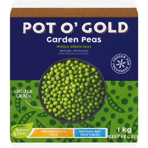 Pot O' Gold Frozen Garden Peas 1kg