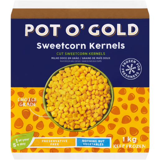 Pot O' Gold Frozen Sweet Corn Kernels 1kg