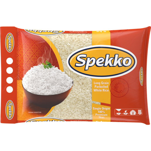 Spekko Long Grain Parboiled White Rice 5kg