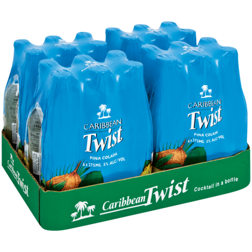 Caribbean Twist Pina Colada Cooler Bottles 24 x 275ml